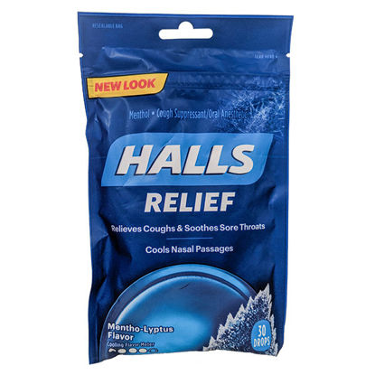 Picture of Halls menthol-lyptus cough drops 30 ct.