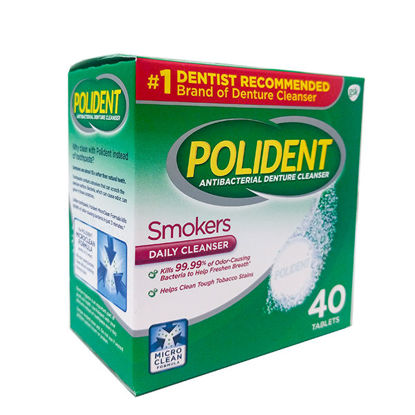 Picture of Polident tablets for smokers 40 ct.