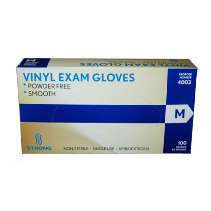 Picture of Vinyl gloves - size medium - 100 ct.