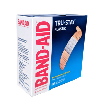 Picture of Band-Aid plastic bandages 3/4 in. x 3 in. 60 ct.