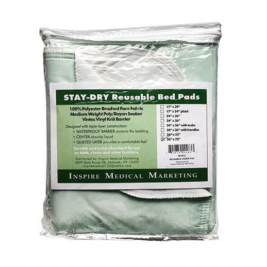 Picture of Stay dry reusable bed pad 36 in. x 72 in.