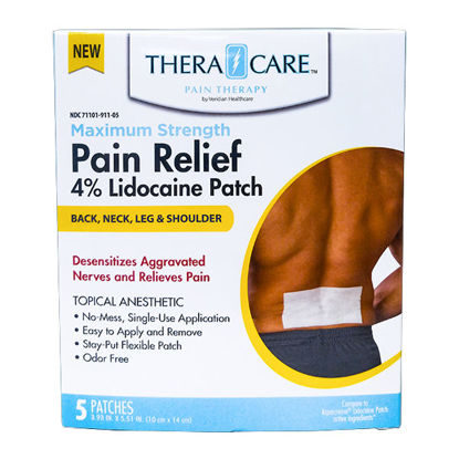 Picture of Pain relief lidocaine patches 5 ct.