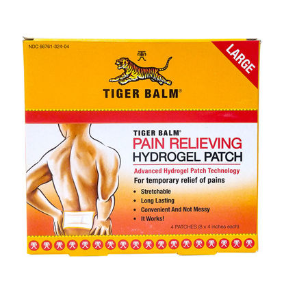 Picture of Tiger balm pain relieving hydrogel patch large 4 ct.