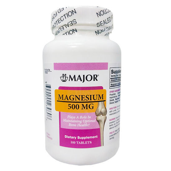 Picture of Magnesium 500mg tablets 100 ct.
