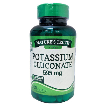 Picture of Potassium gluconate 595mg tablets 100 ct.