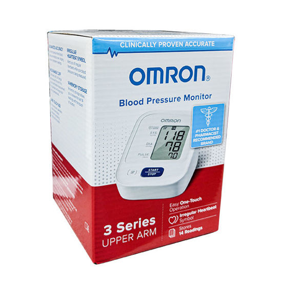 Picture of Omron upper arm blood pressure monitor cuff circumference: 9 in. - 17 in.