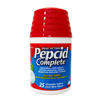 Picture of Pepcid complete cool mint chewable tablets 25 ct.