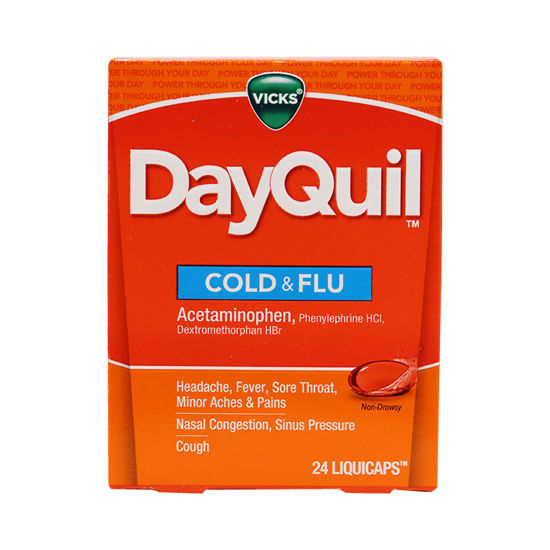 Picture of Vicks DayQuil cold and flu liquicaps 24 ct.