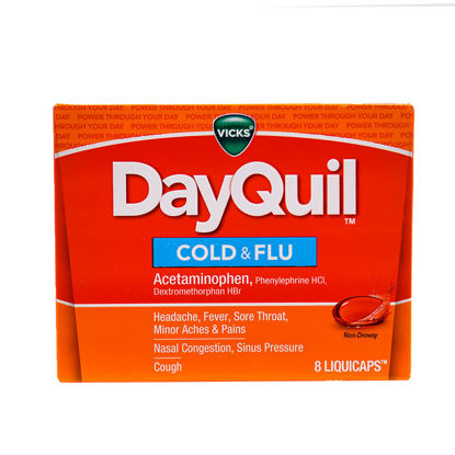 Picture of Vicks DayQuil cold and flu liquicaps 8 ct.