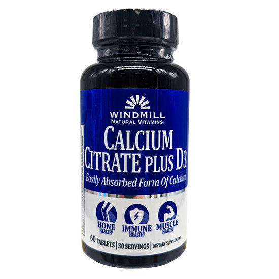 Picture of Calcium citrate plus D3 tablets 60 ct.